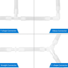 AQUANEAT aquarium elbow connector for corner routing of tubing.