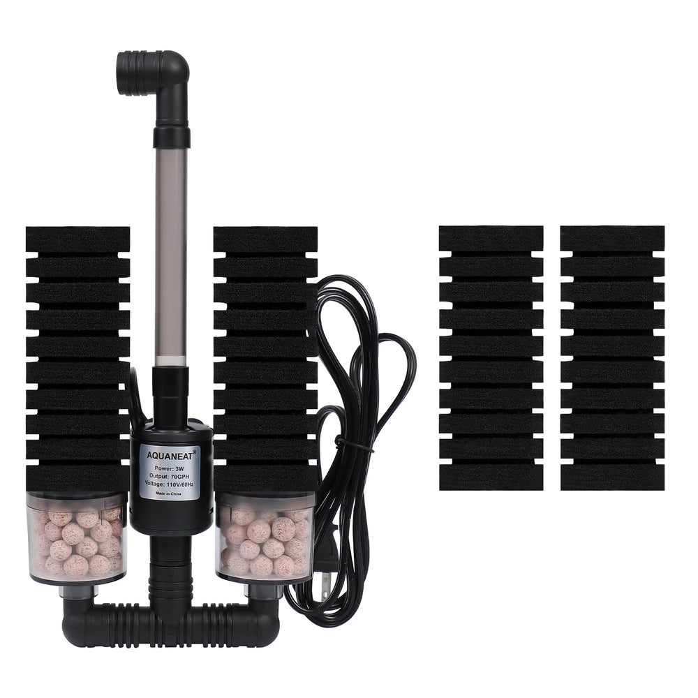 AQUANEAT aquarium electric sponge filter pump for filtration and aeration