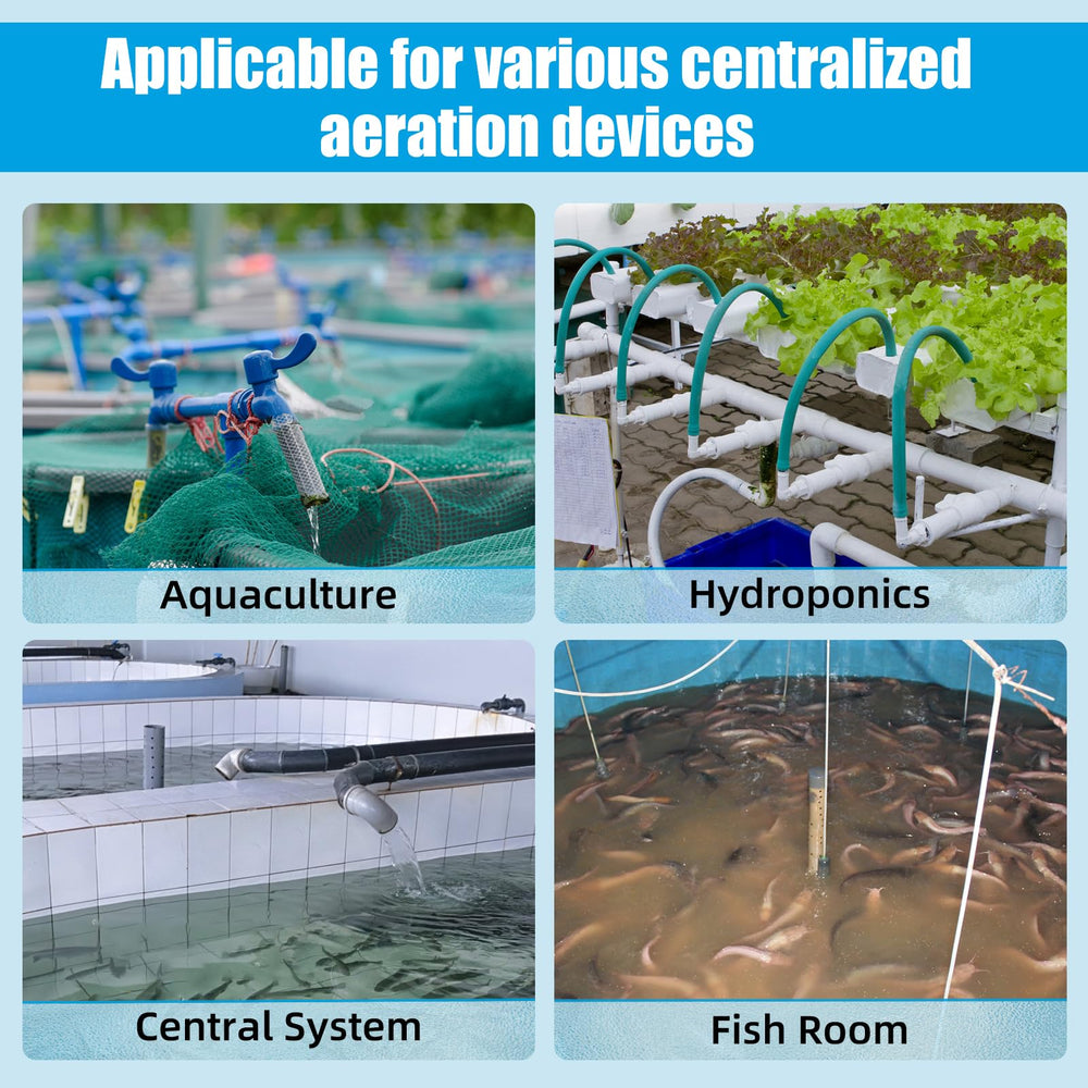 AQUANEAT durable metal valve for fish-room air systems highlights rust-resistant construction