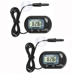 AQUANEAT aquarium thermometer with large LCD display for quick readings.
