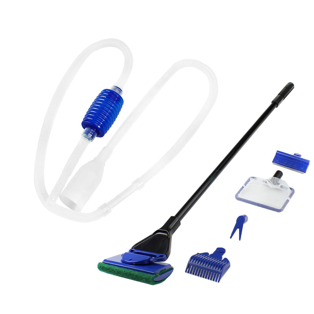 AQUANEAT aquarium vacuum siphon demonstrates easy water changes for a healthier fish tank