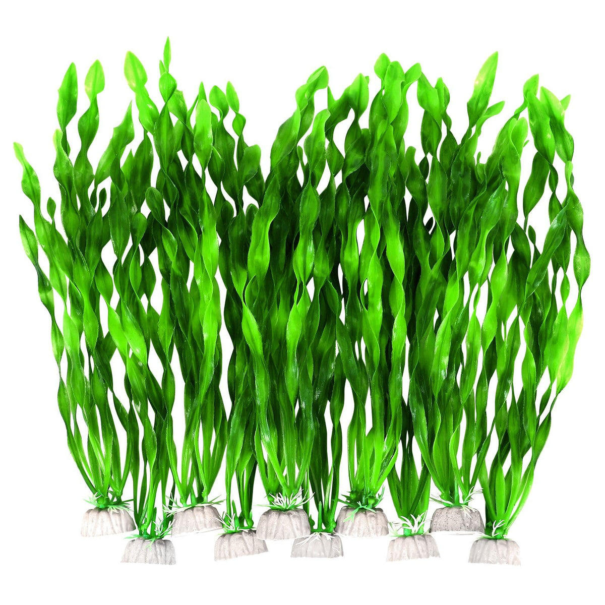 AQUANEAT artificial plants 11.75-inch tall create a lush aquarium backdrop.