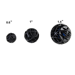 AQUANEAT bio balls packaging highlights 100-piece set for easy inventory in ponds and tanks.