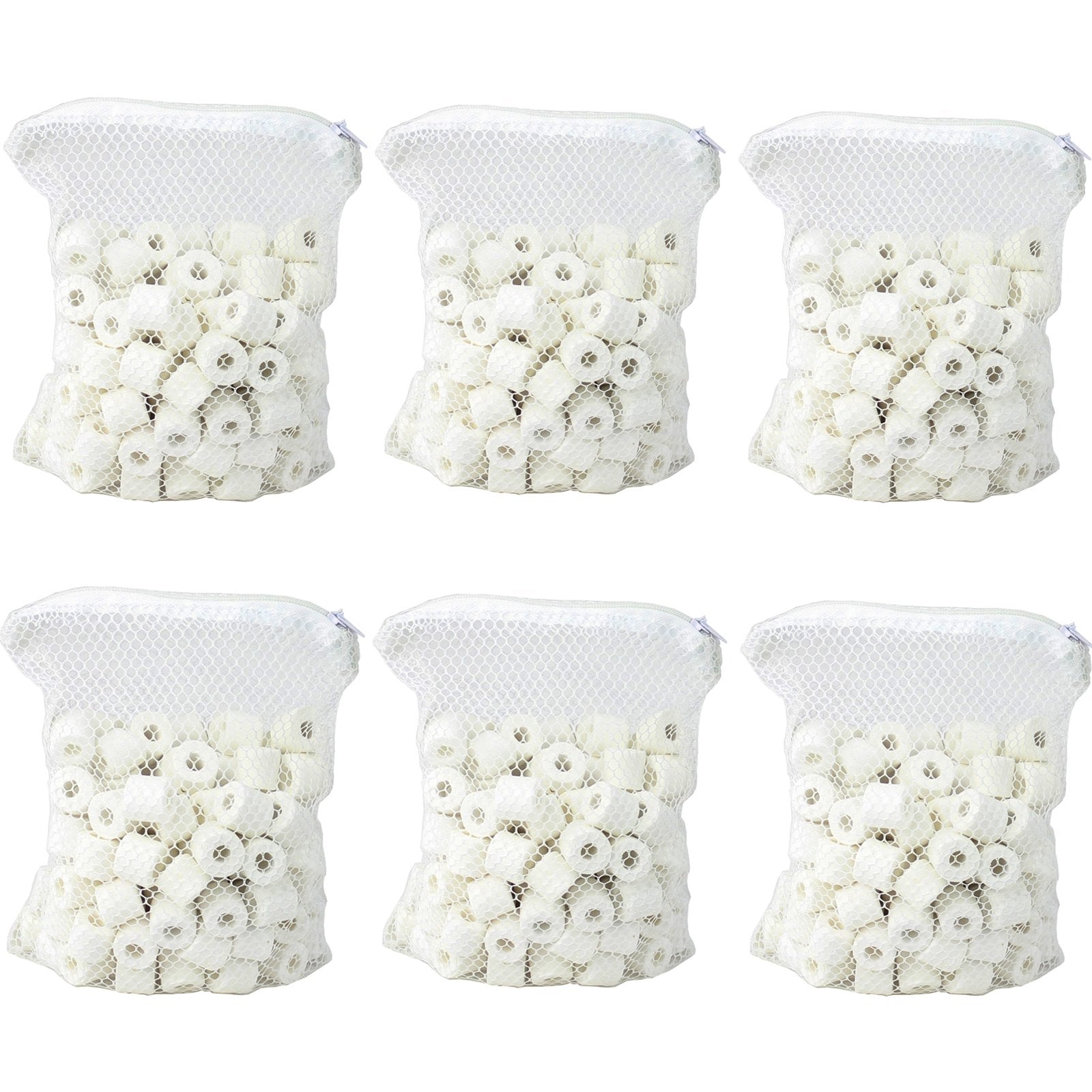 AQUANEAT bio ceramic rings with porous filtration for efficient biological filtration.