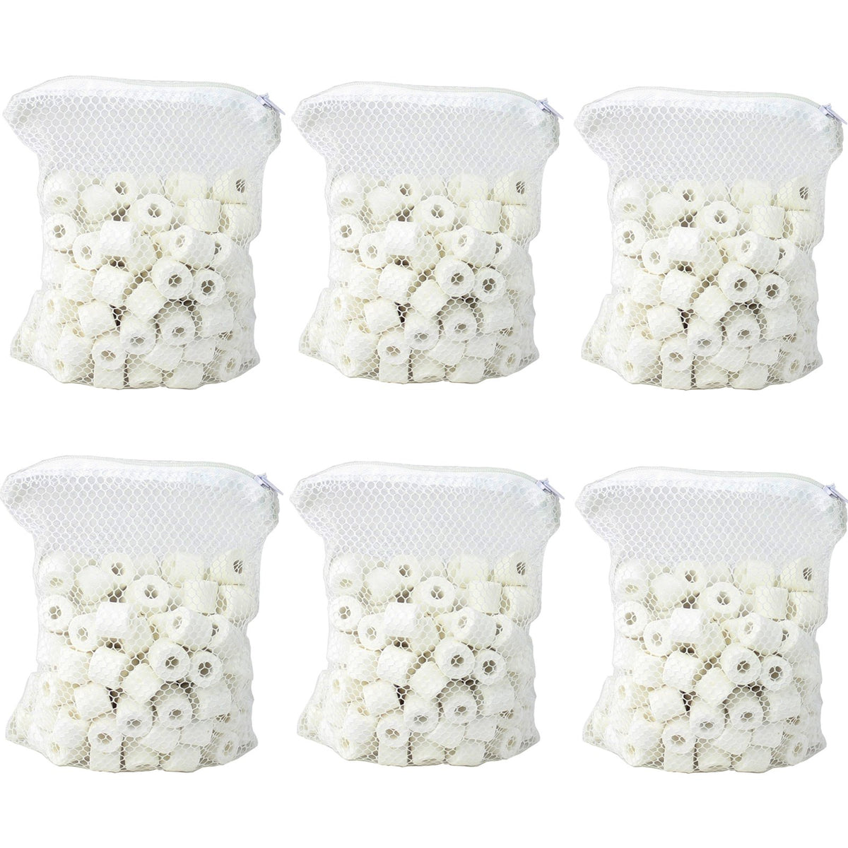 AQUANEAT bio ceramic rings with porous filtration for efficient biological filtration.