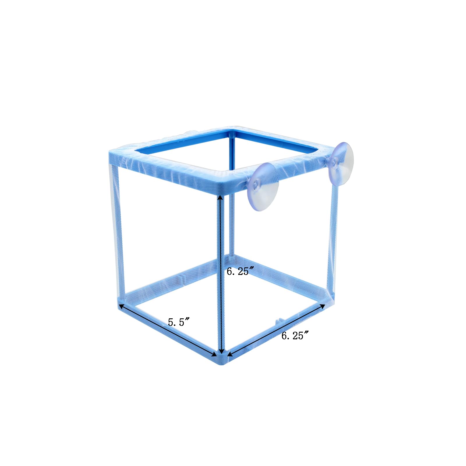 AQUANEAT breeder suction cups hanging setup for adjustable height in aquarium.