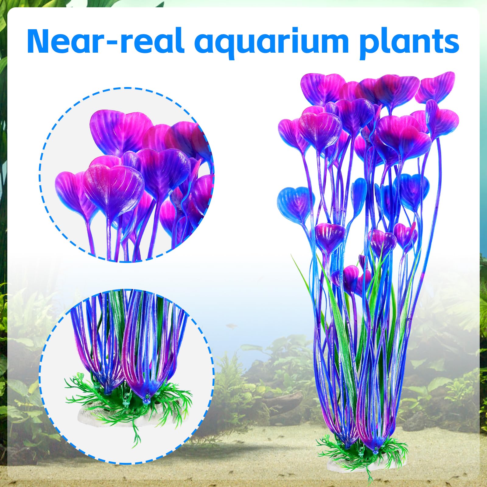 AQUANEAT ceramic base holding gravel provides stable plant placement.