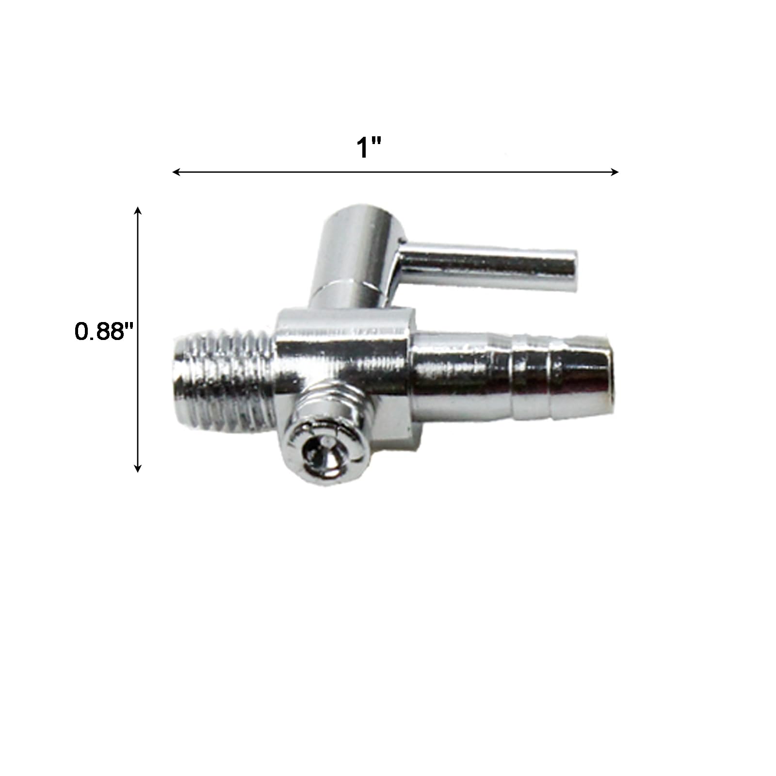 AQUANEAT 1-Way Thread Valve adjustable airflow lever in action