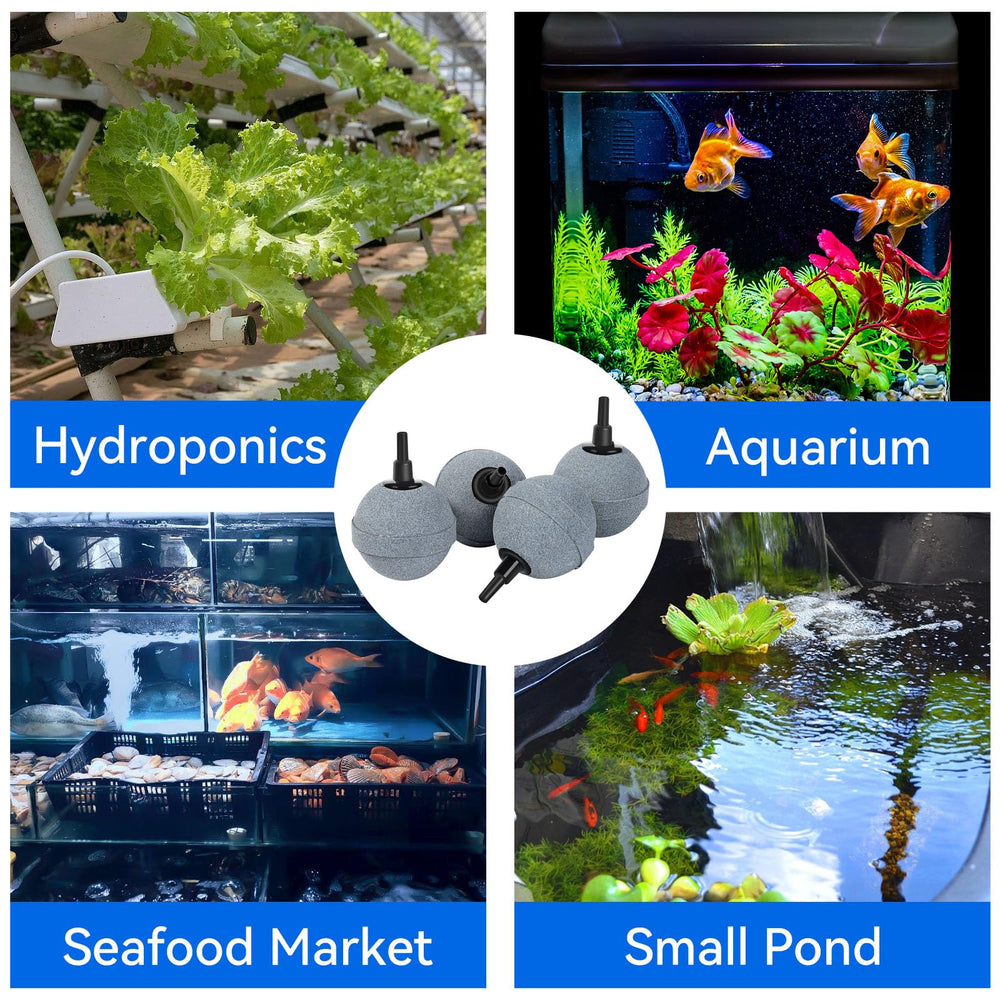 AQUANEAT dwc reservoir aerator stone emphasizes durable mineral design for long-lasting use