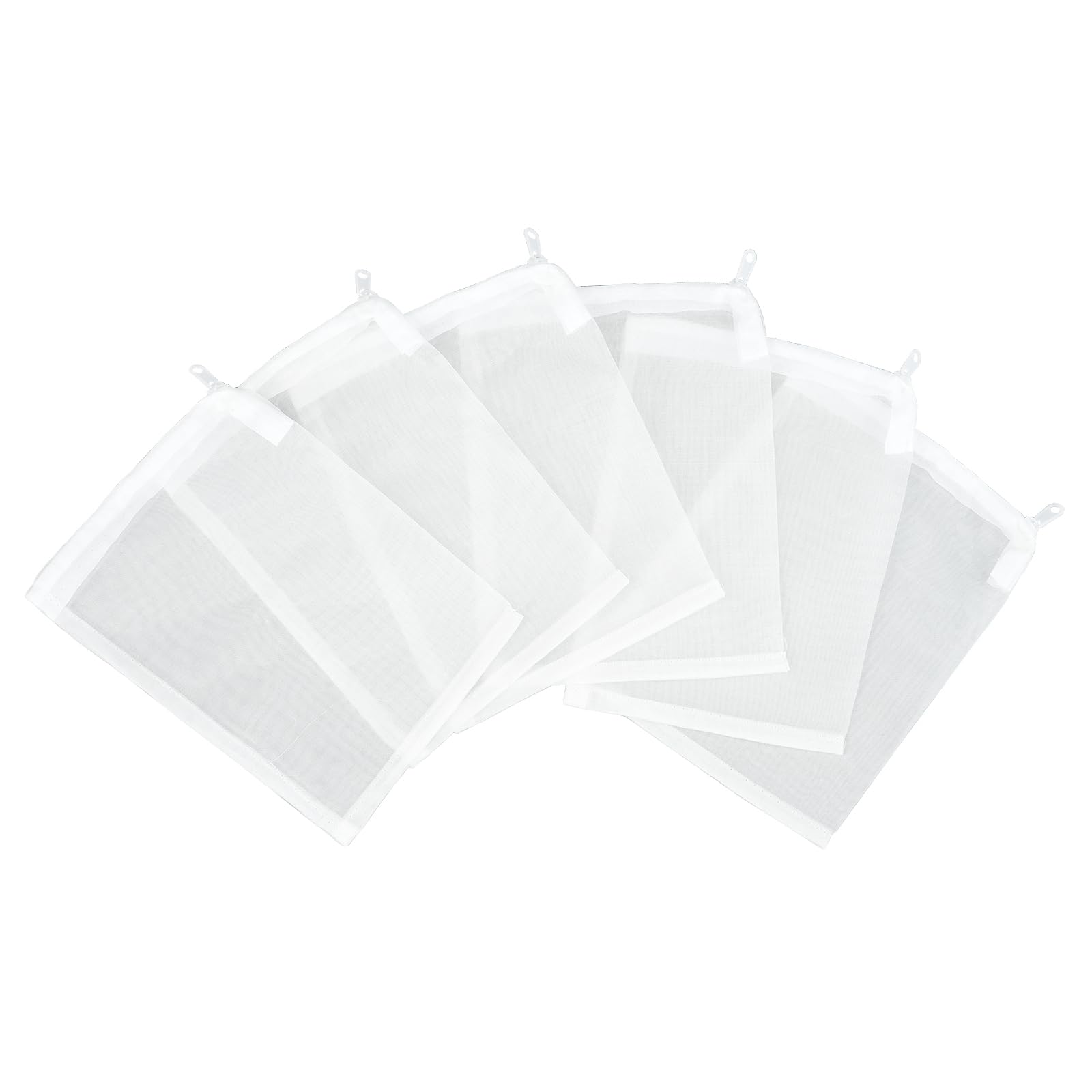 AQUANEAT filter media bags in-pack 6pc show extra-fine 100 micron mesh for precise filtration.