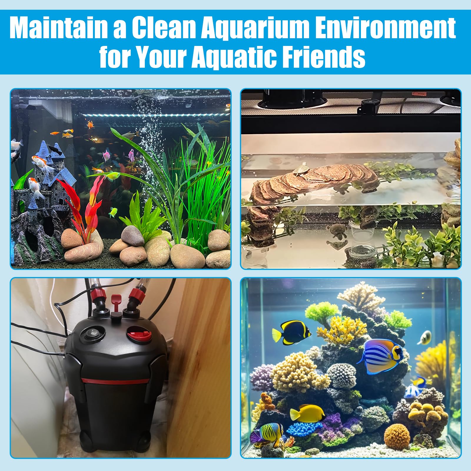 AQUANEAT filter pads in use delivering healthier water with longer filtration life.