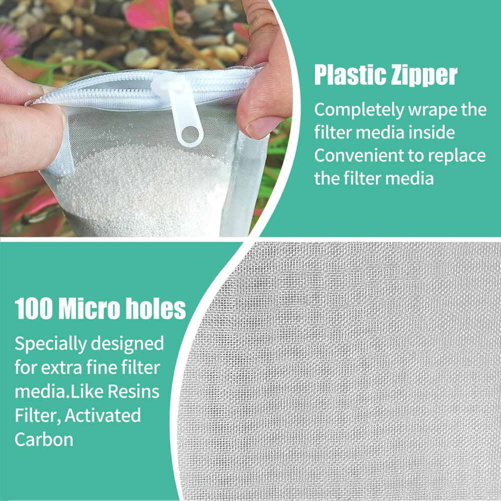 AQUANEAT bag is compatible with freshwater and saltwater tanks for versatile use.