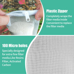 AQUANEAT bag is compatible with freshwater and saltwater tanks for versatile use.