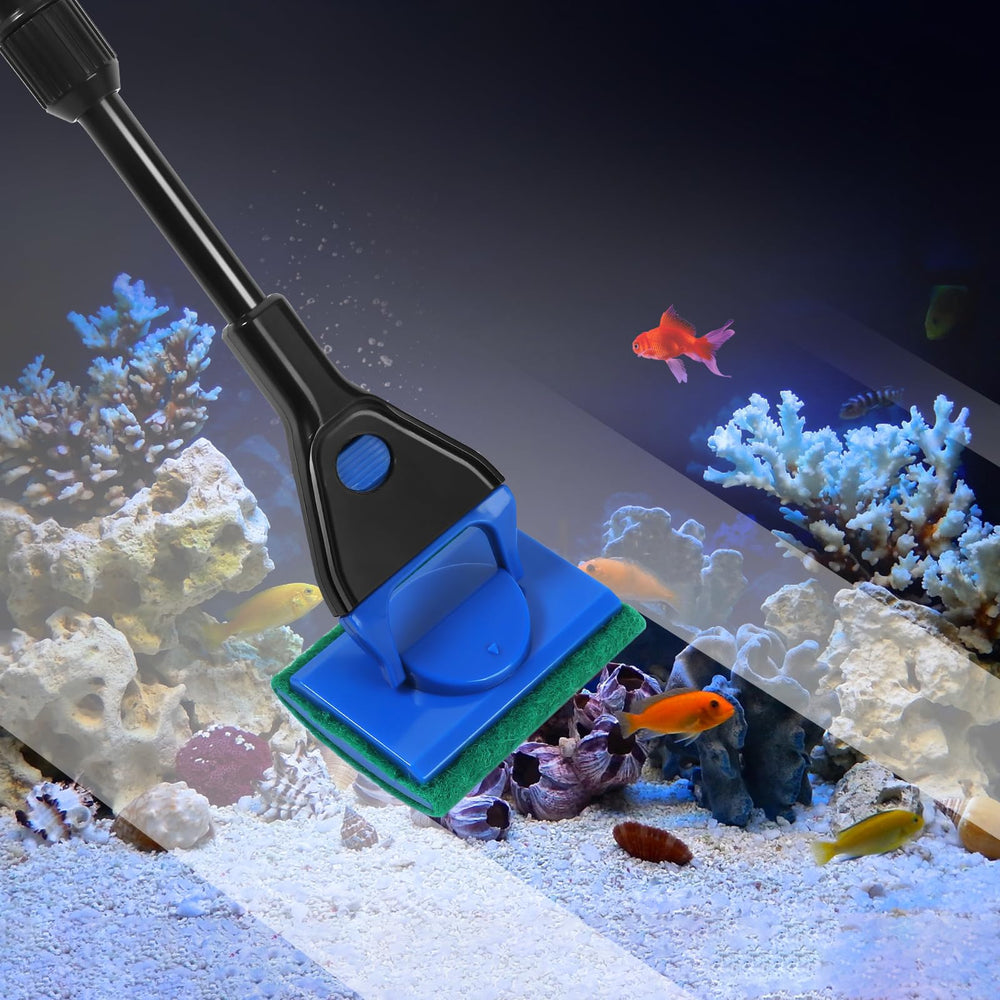 AQUANEAT gravel rake cleans substrate while keeping tank calm.
