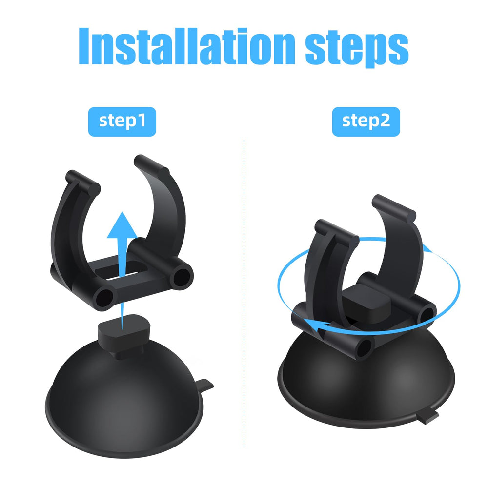 AQUANEAT heater suction cups attach firmly to aquarium glass.