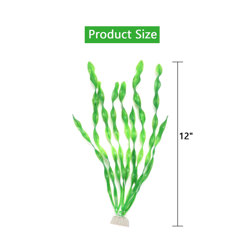 AQUANEAT high-stability base artificial plant stays submerged and stable.
