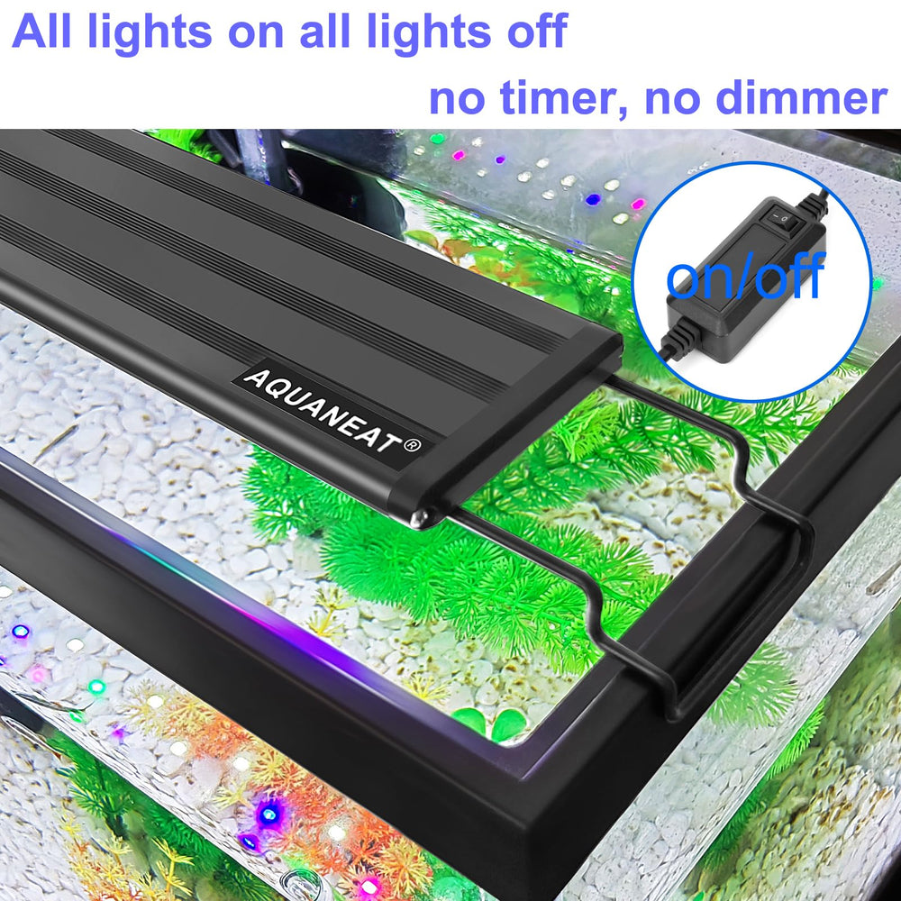 AQUANEAT freshwater setup illuminated by energy-efficient LEDs reduces heat and power use