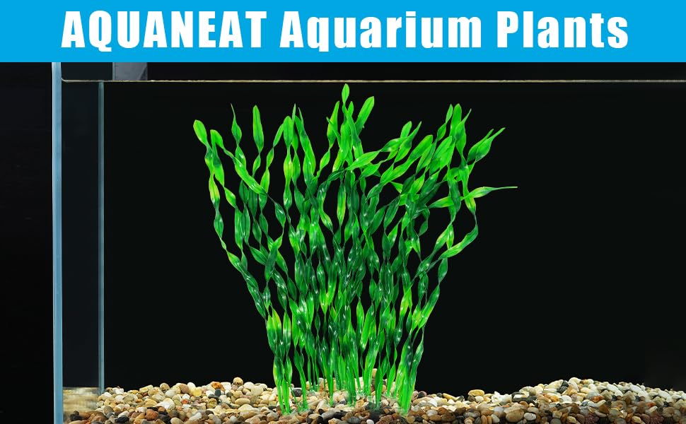 AQUANEAT lush-green aquarium-plants front-view pack enhances landscape in spacious tanks.