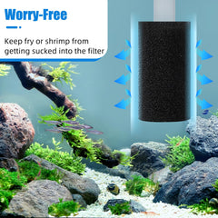 AQUANEAT 7x4 cm sponge fits snugly to support steady water flow.