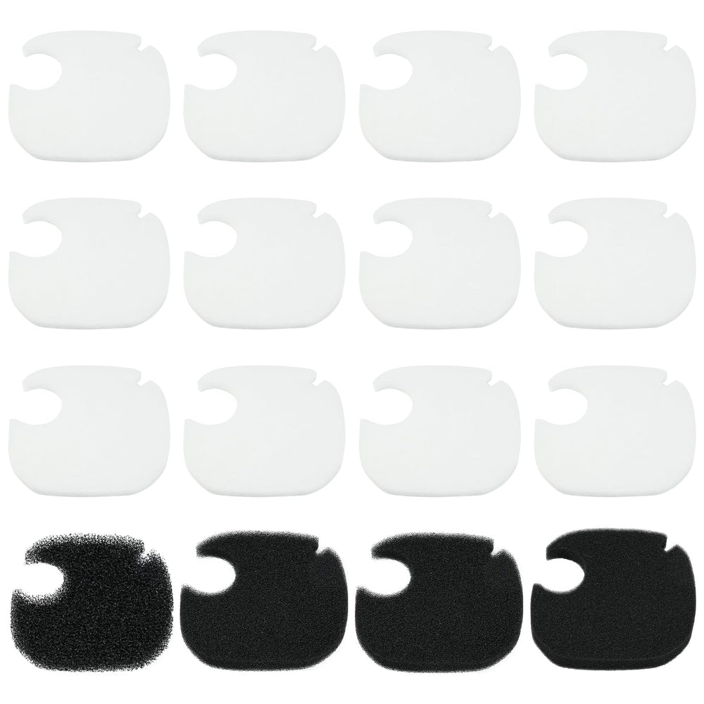 AQUANEAT replacement canister filter pads assembly showing four bio sponge layers for strong filtration.