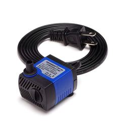 AQUANEAT small fountain pump submerged in water for compact tanks and adjustable flow