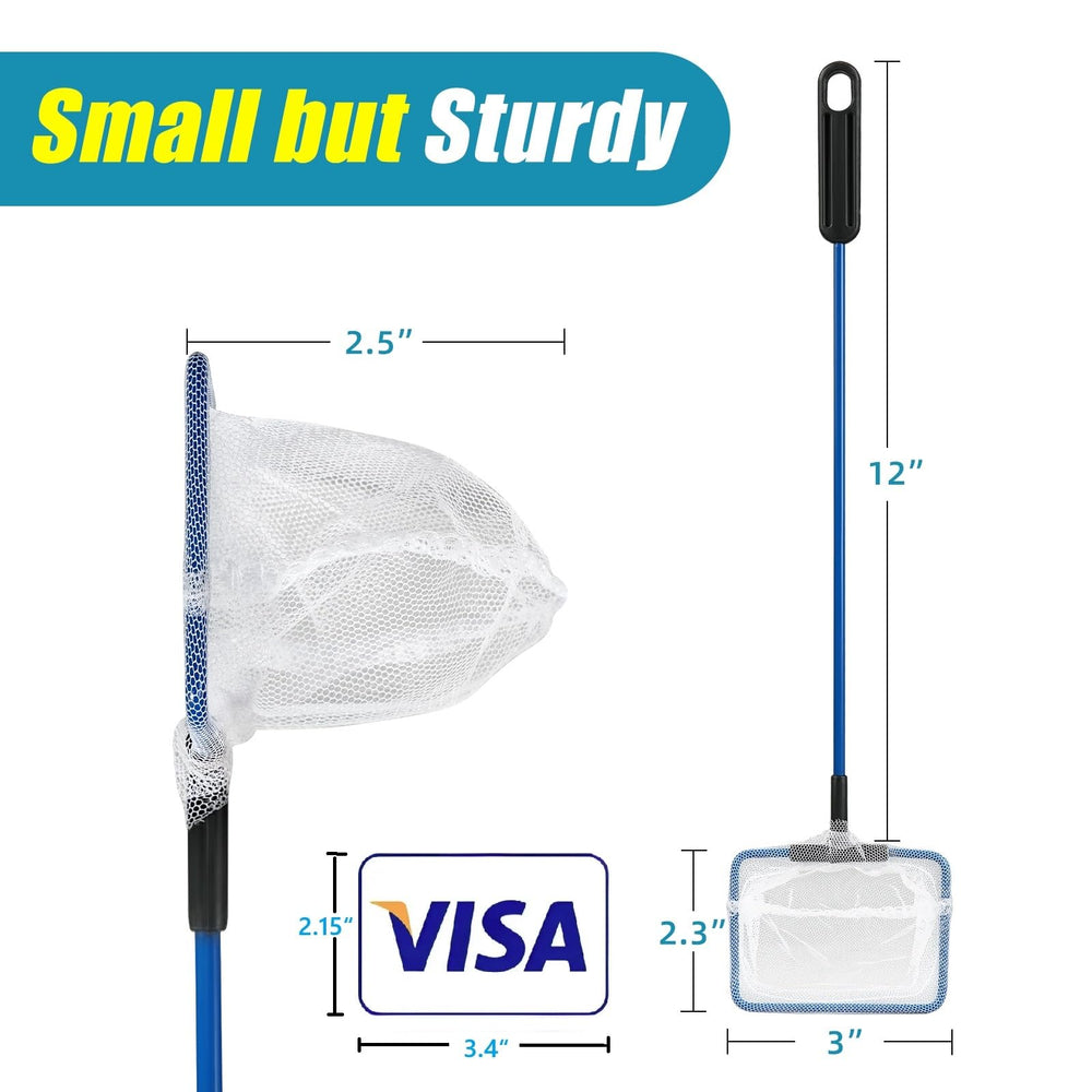 AQUANEAT soft-nylon-netting protects delicate fish like bettas during transfers.