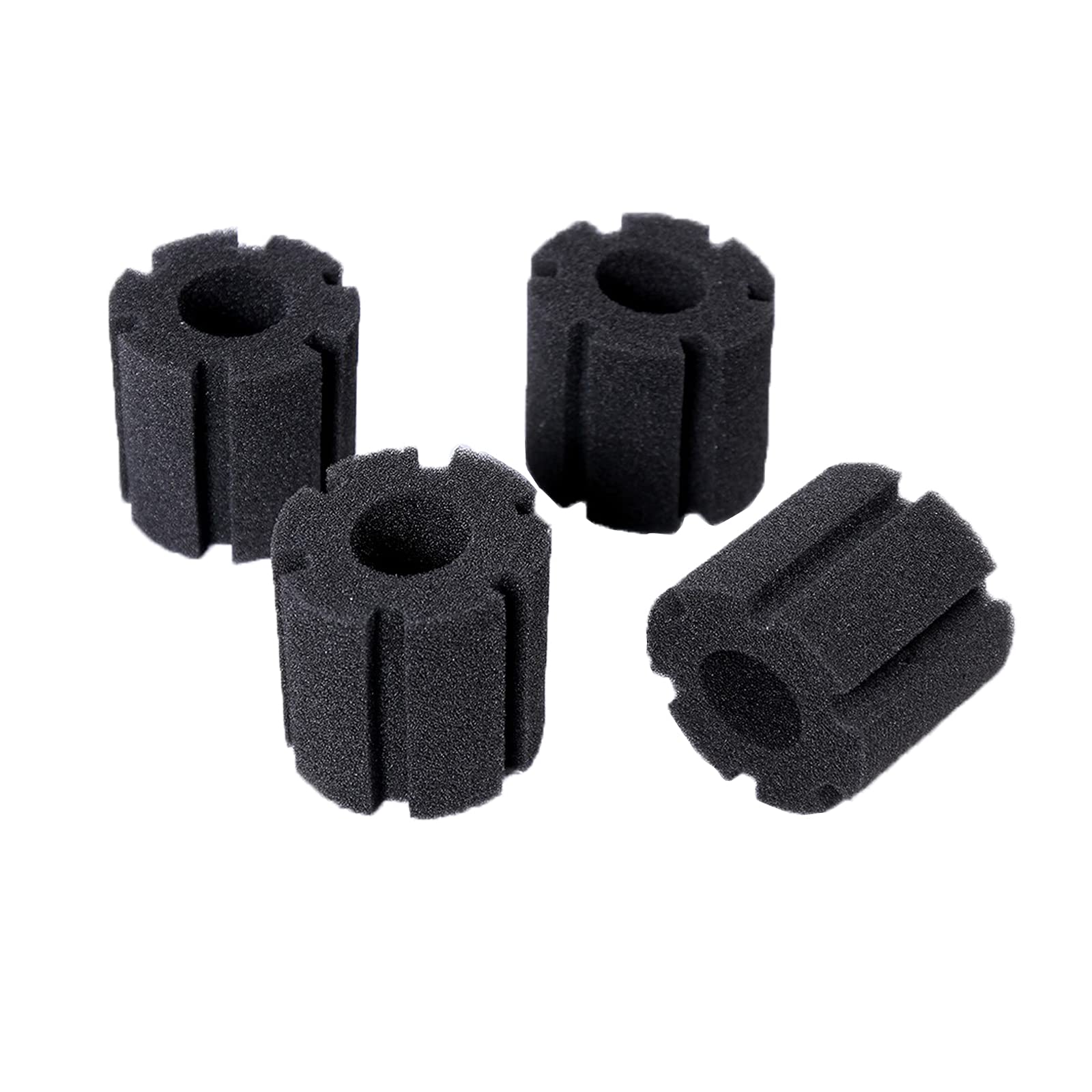 AQUANEAT sponge filter replacement four-pack for small tanks up to 10 gal — easy setup.