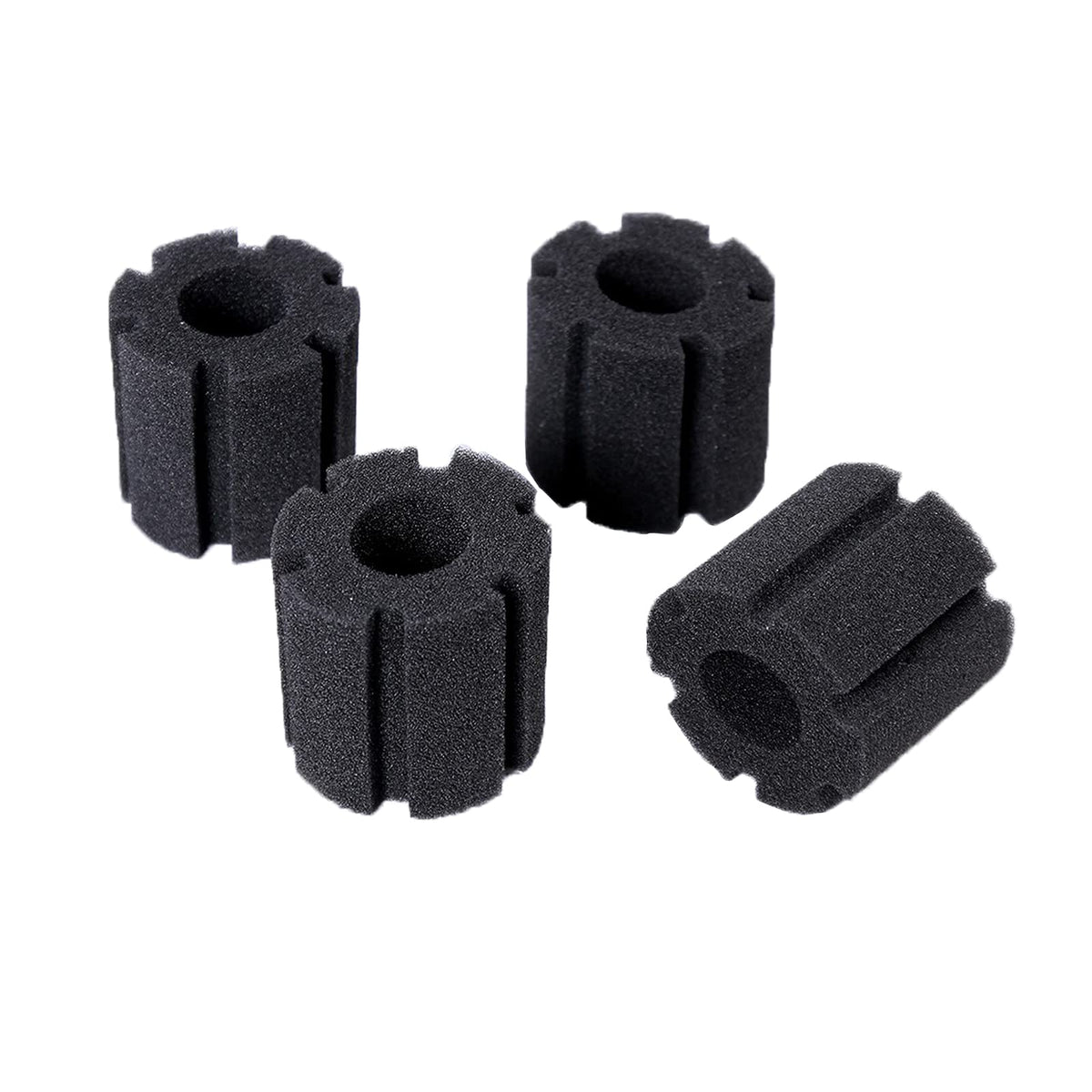 AQUANEAT sponge filter replacement four-pack for small tanks up to 10 gal — easy setup.