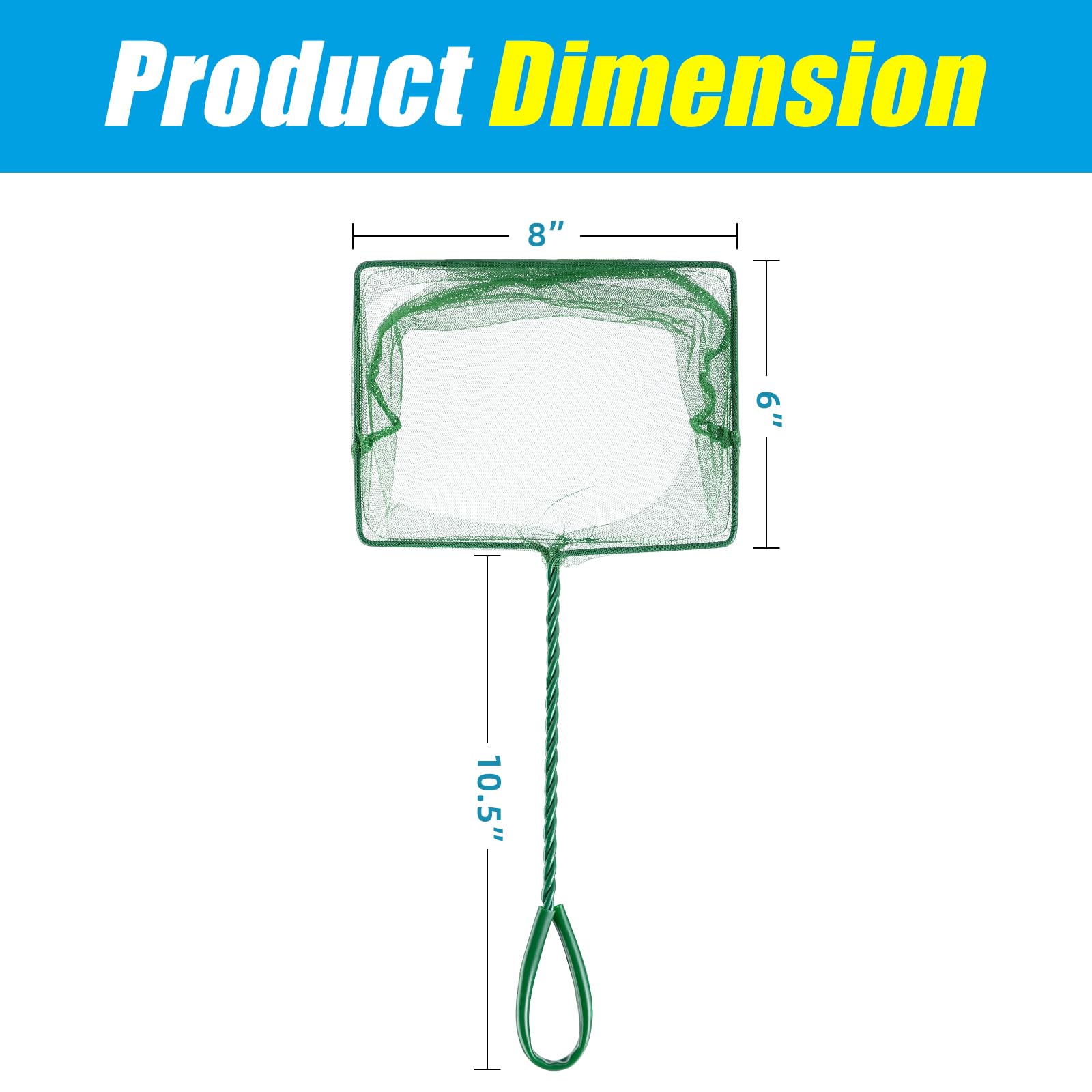 AQUANEAT durable wire frame design with vinyl-covered handle for long-lasting use