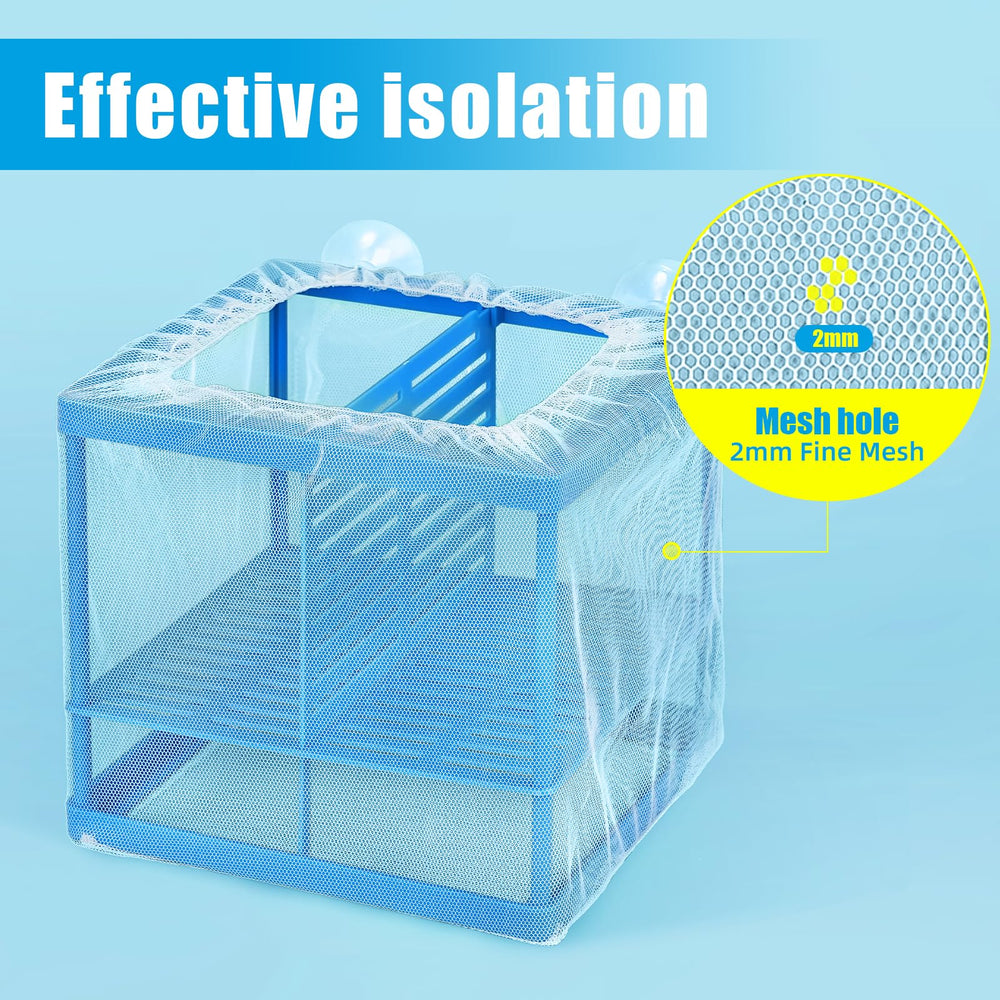 AQUANEAT suction cup mounting keeps the breeder at any height in your tank