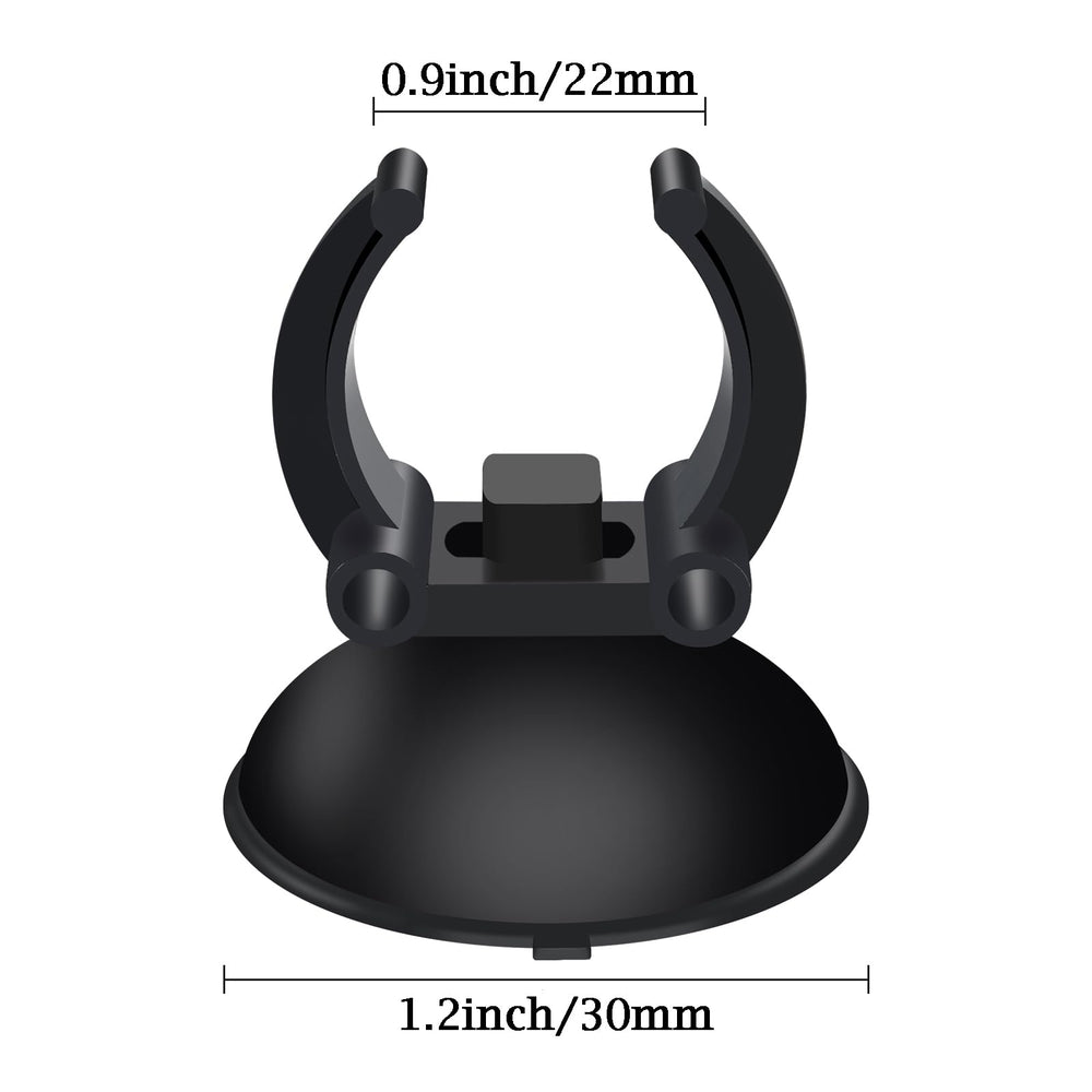 AQUANEAT suction cup holds tubing neatly for clean filter lines