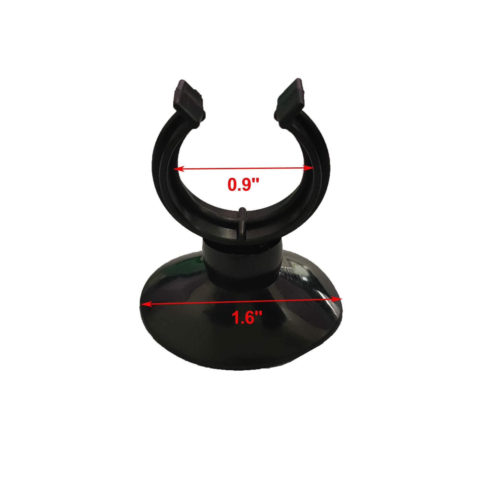 AQUANEAT suction cups clip in use to secure an aquarium heater discreetly.