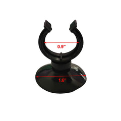 AQUANEAT suction cups clip in use to secure an aquarium heater discreetly.
