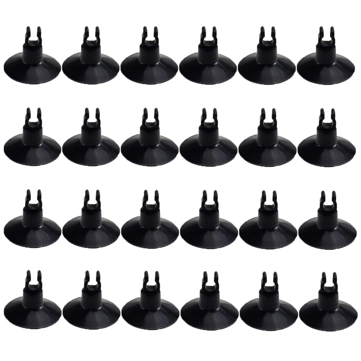 AQUANEAT suction cups securing fish tank airline tubing for tidy routing.