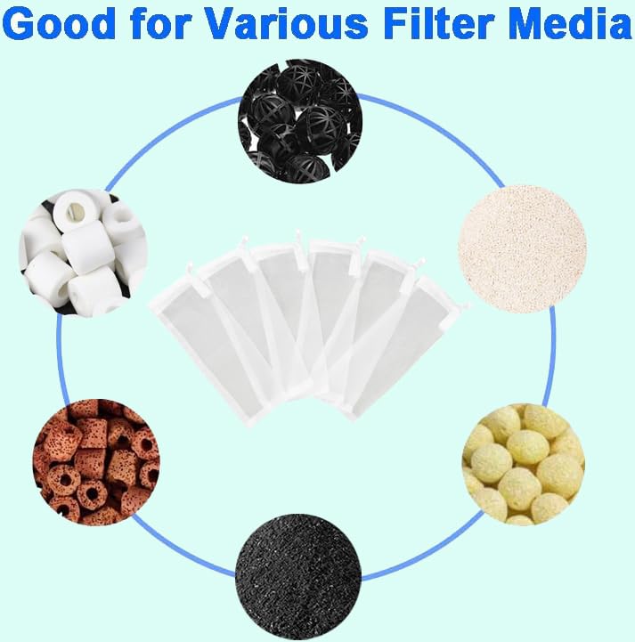AQUANEAT washable filter bags emphasize reusable design for long-term use.