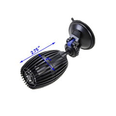 AQUANEAT wave maker with rotatable suction cup enables 360° flow customization.