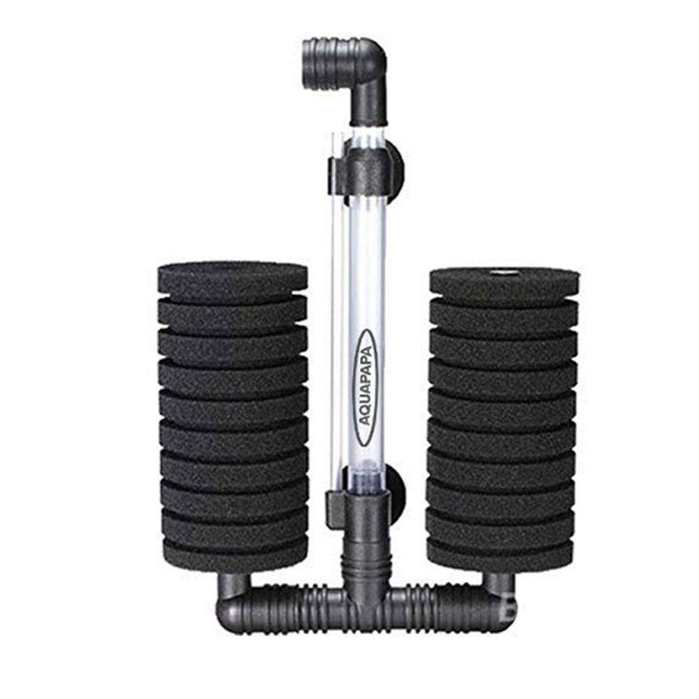 Aquapapa Bio Sponge Filter in tank illustrates quiet operation in a home aquarium