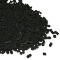 Aquapapa bulk carbon media pellets packaging demonstrates odor and impurity removal for tanks