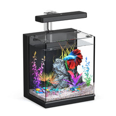 AQUASMITH Betta Tank front view for easy viewing and quick setup.
