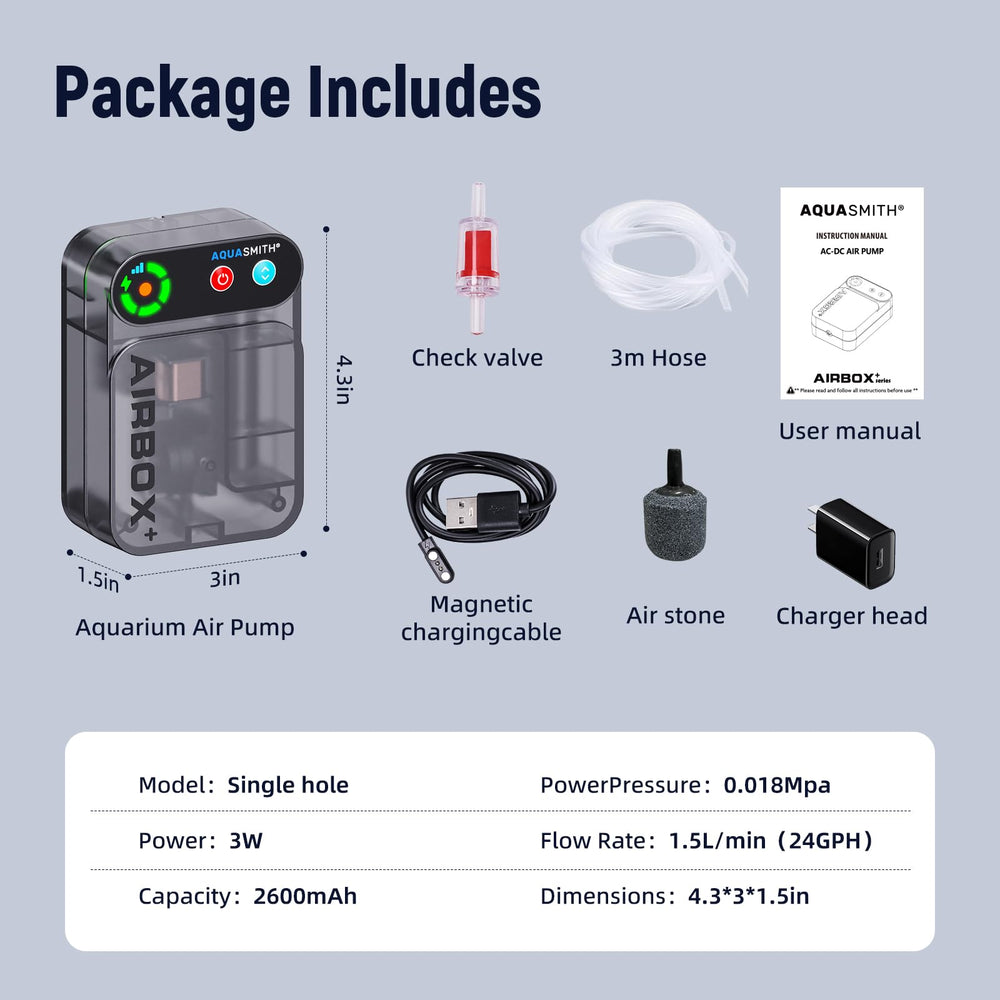 AQUASMITH Live Bait Aerator usage-scenarios illustrate versatility from aquariums to bait holders.