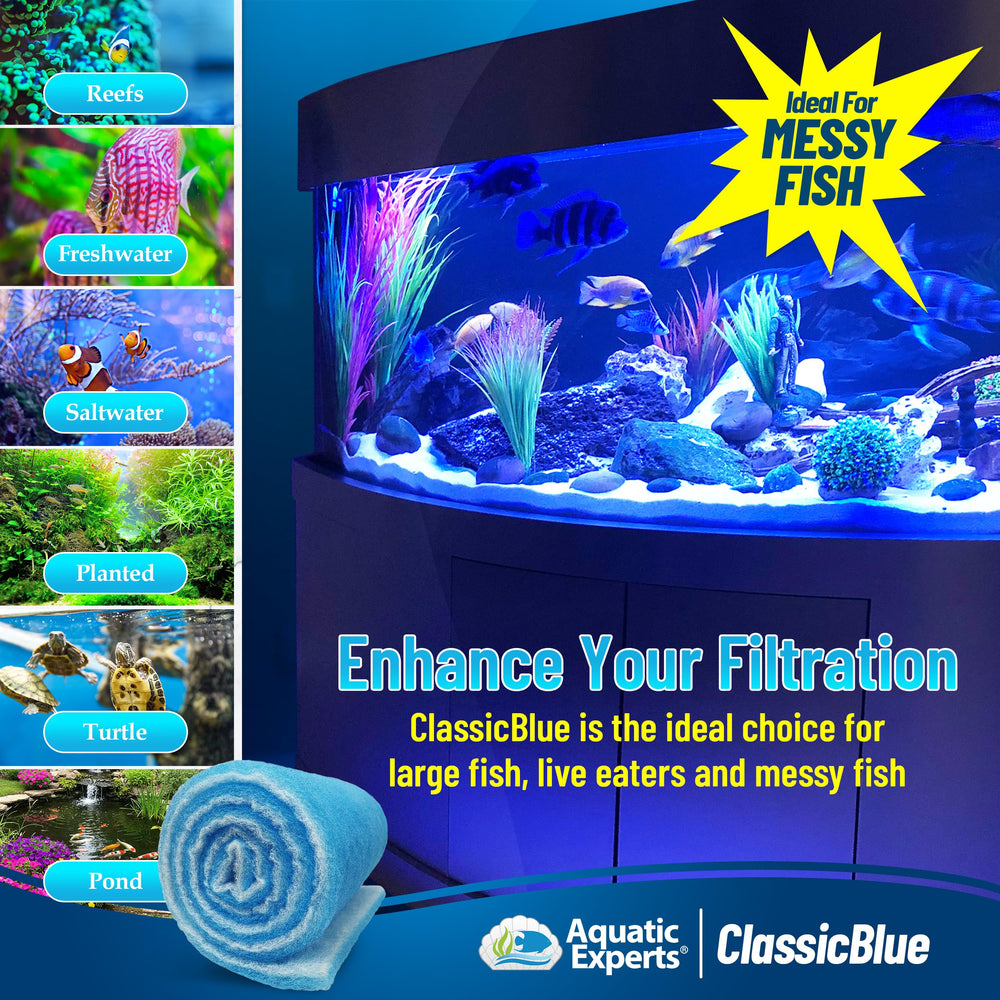 Aquatic Experts aquarium filter media roll enables bulk use and cost savings