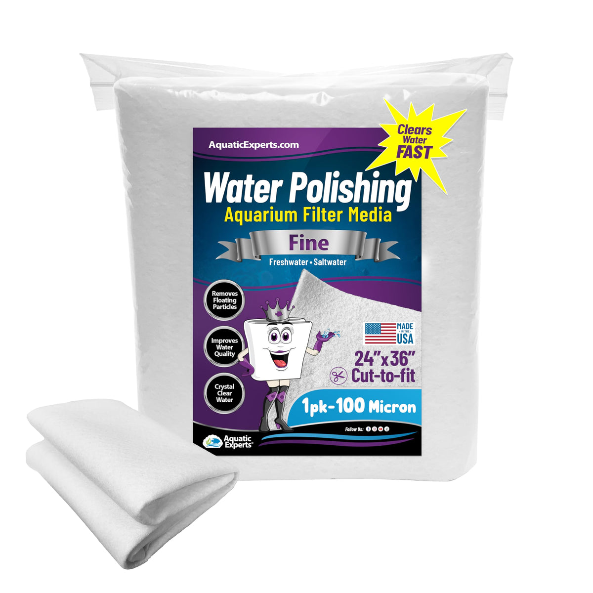 Aquatic Experts aquarium-polishing-pad full-view demonstrates versatile filtration and easy customization.