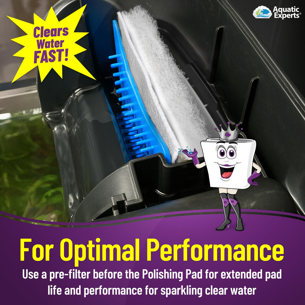 Aquatic Experts filter-pad cut-to-fit-24x36 demonstrates easy sizing for various filters.