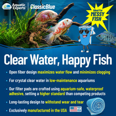 Aquatic Experts filter pad cut-to-fit demonstrates easy trimming for diverse filters