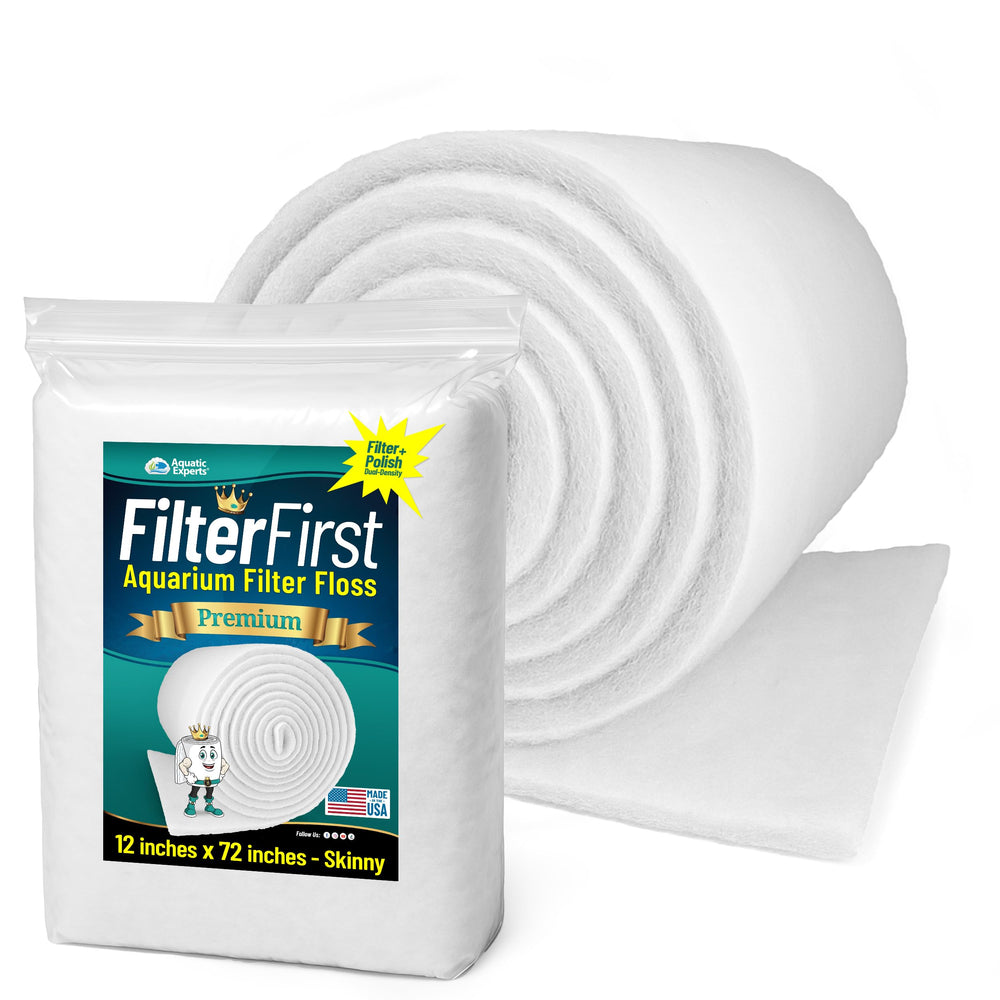 Aquatic Experts FilterFirst pad cut-to-fit traps debris for clearer water.