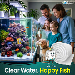 Aquatic Experts FilterFirst Pad cut-to-fit demonstration shows easy filter customization.