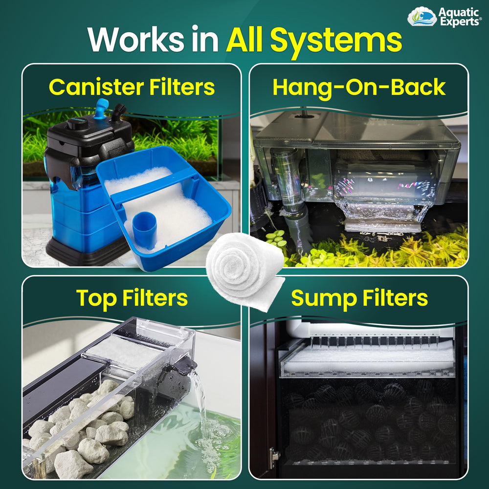 Aquatic Experts FilterFirst Pad captures fine debris for cleaner water.