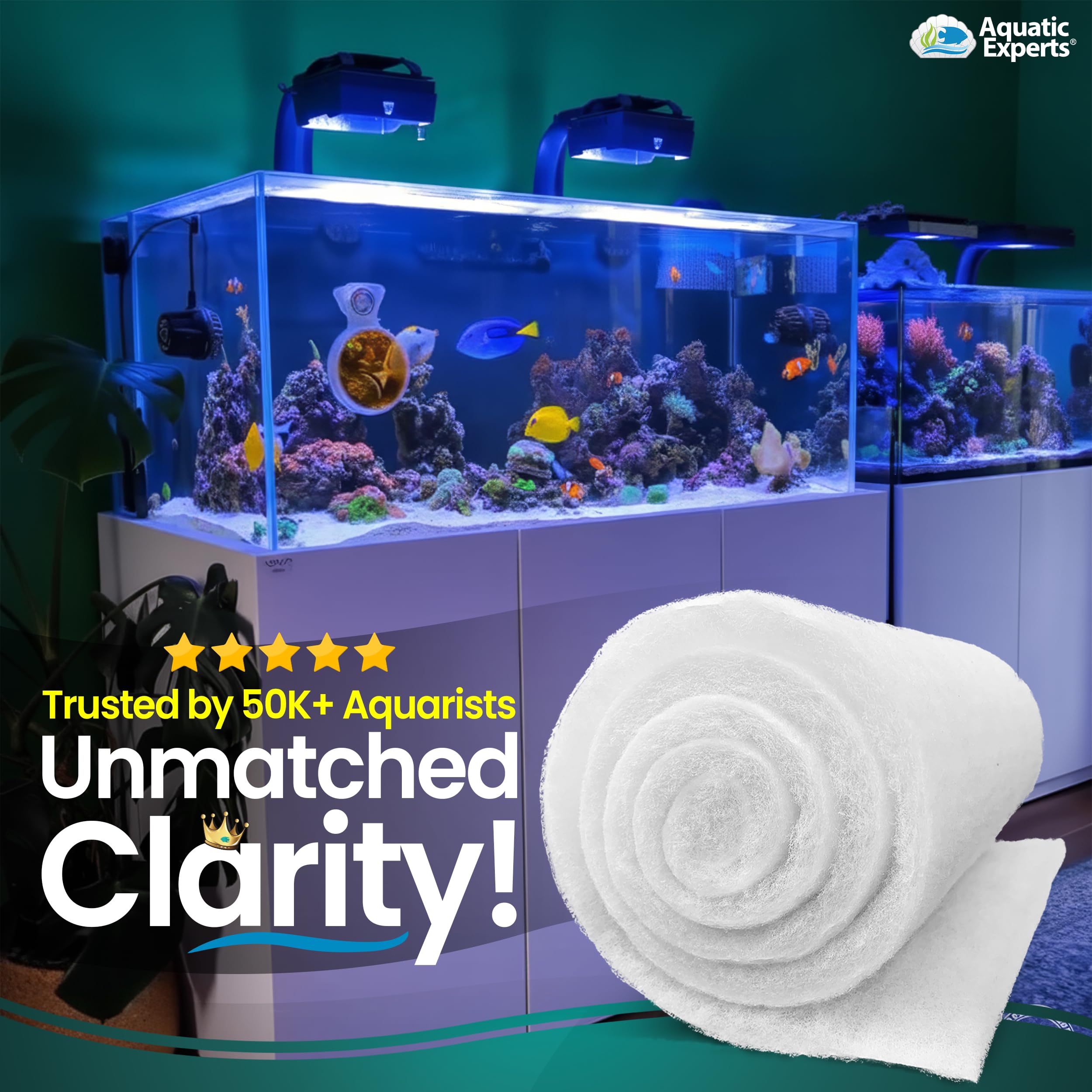 Aquatic Experts FilterFirst pad compatible with wet-dry filters and canisters