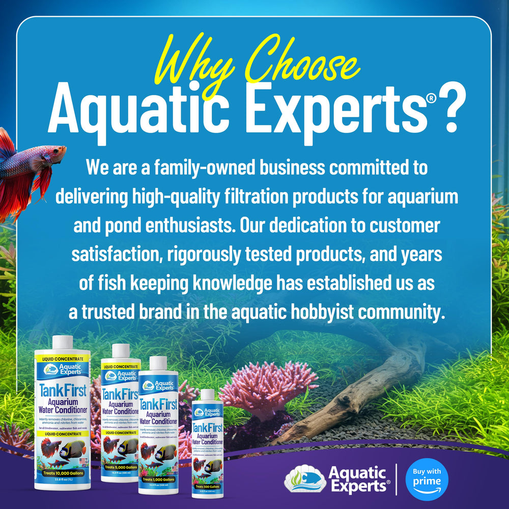 Aquatic Experts TankFirst odor-free formula enhances pleasant aquarium experience