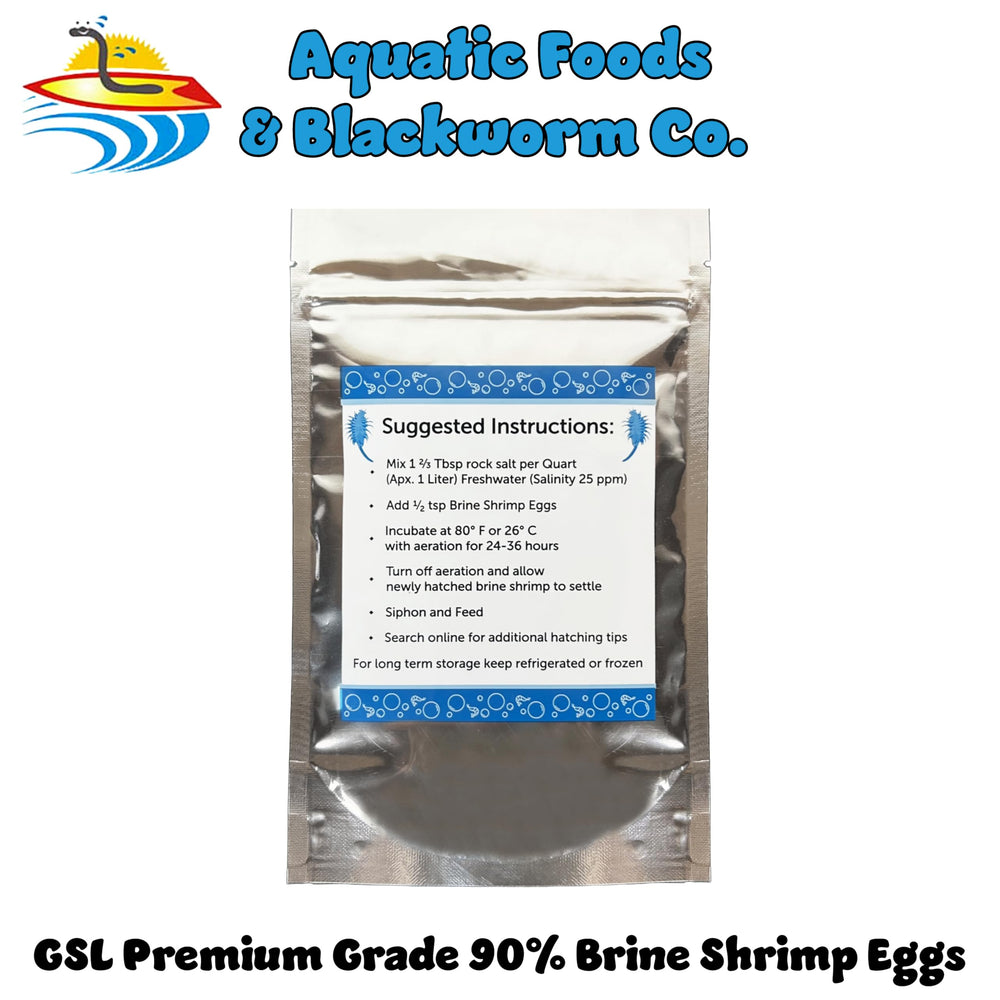Aquatic Foods Inc. brine shrimp eggs 90-percent hatch-rate demonstrates strong hatch performance.